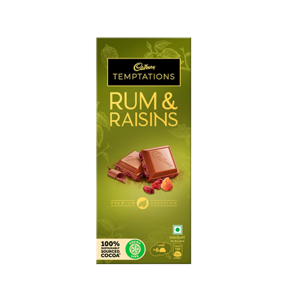 Cadbury Chocolate Temptations Rum And Raisins